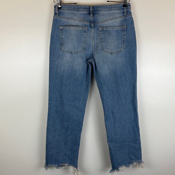 We the Free Maggie Ripped Crop Straight Leg Jeans, size 27 - Picture 6 of 8
